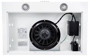 AKDY 30" White Stainless Steel Under Cabinet Kitchen Grease Filters Range hood N4