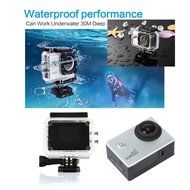 Mira-Tech Waterproof Action Camera 12MP 1080P HD with 2 Batteries and Free Accessories Kit (Wifi Silver) N6