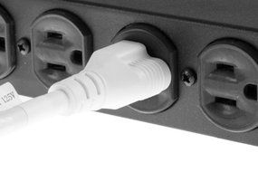CablesAndKits Standard AC Power Cord, 10A/125V, 18 AWG, 5-15P to C13, (NEMA 5-15P to IEC-60320-C13) 10 ft N3