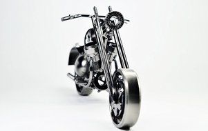 Metal sculpture -Retro Classic Handmade Iron Motorcycle Model GM2A Unique Metal Art Decor - Home D&eacute;cor N2