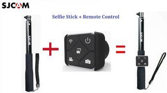 Newest Original SJCAM Aluminum Monopod Selfie Stick + Remote Control for SJCM M20 WiFi sport camera