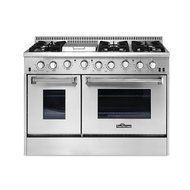 Anself THOR KITCHEN HRG4808U 48-inch Stainless Steel Gas Fuel Range Double Oven Cooker, 6 Burner,