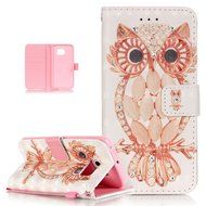 Galaxy S6 Edge Case,Galaxy S6 Edge Cover,ikasus Shiny Glitter Diamond Colorful Art Painting PU Leather Flip Wallet... N12