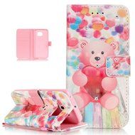 Galaxy S6 Edge Case,Galaxy S6 Edge Cover,ikasus Shiny Glitter Diamond Colorful Art Painting PU Leather Flip Wallet... N15