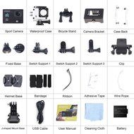 Andoer 2" Ultra-HD LCD 4K 25FPS 1080P 60FPS Wifi Cam FPV Video Output 16MP Action Camera 170&deg;Wide-Angle Lens with... N26