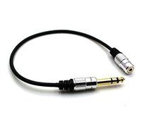 HENGSHENG&reg; Metal 6. 35mm 1/4 Inch Stereo Plug male to 3. 5mm Stereo Jack female cable - Gold Plated N3