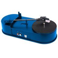 Vibe Sound VS-2006-MTS USB Mini Portable Turntable/Vinyl Archiver (Blue) - Rip Your Old Vinyl to MP3!