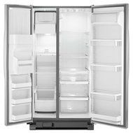 Whirlpool WRS325FDAW 25.4 Cu. Ft. White Side-By-Side Refrigerator - Energy Star N6