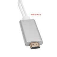 Feamos HDMI Adapter Cable 2 in 1 Dual Connector MicroType C for HDTV TV LeTV Samsung S7 Edge White