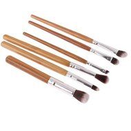 ShungHO 11pcs Bamboo Handle Cosmetic Makeup Brush Set Perfect for Use as Concealer Brush, Contour Brush, Cosmetic... N3