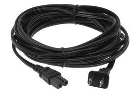 SF Cable 15 ft 18 AWG 2-Slot Polarized Power Cord (IEC320C7 to NEMA 1-15P) N3