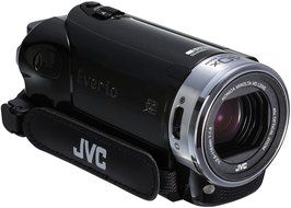 JVC GZ-E209 FHD SDXC 40x Zoom 3.0 Touch LCD Camcorder with Case and Battery Kit - Black N9
