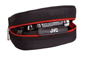 JVC GZ-E209 FHD SDXC 40x Zoom 3.0 Touch LCD Camcorder with Case and Battery Kit - Black N10