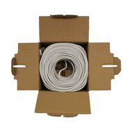NavePoint 250ft In Wall Audio Speaker Cable Wire CL2 14/2 AWG Gauge 2 Conductor Bulk White N3
