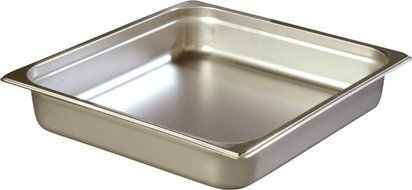 Carlisle 607232 Stainless Steel 18-8 DuraPan Light Gauge 2/3 Size Anti-Jam Food Pan, 6 quart Capacity, 2.5&quot; x... N2