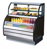Turbo Air TOMW60SBSF 62&quot; Combination Case with Refrigerated Top LED Lighting Stainless Steel Front Panel Efficient...