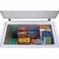 Haier 7.1 cu ft Freezer, White, provides a large storage area for frozen food N4
