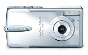 Canon Powershot SD20 5MP Ultra Compact Digital Camera (Silver) N9