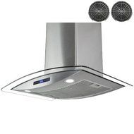 AKDY 36'' 400 CFM Convertible Wall Mount Range Hood N3
