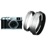 Fujifilm X100T Silver with LH-X100 Silver Hood and Filter Adapt.