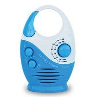 Pesp&reg; Portable Mini AM/FM Hanging Shower Bathroom Waterproof Music Radio (Dark Blue) N2