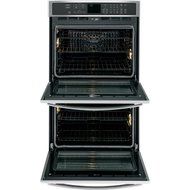 GE PT7550SFSS Profile 30" Double Oven, with Upper Convection, Designer Style Handle, and Self Clean with Steam...