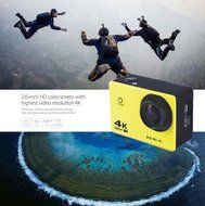 Boblov AT-30 Full HD 4K@30fps 1080P@60fps 173 Degree Wide Angle 16MP WiFi Sports Action Camera DVR (Black)