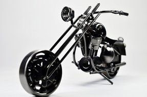 Metal sculpture -Retro Classic Handmade Iron Motorcycle Model GM2A Unique Metal Art Decor - Home D&eacute;cor N3