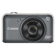 Canon PowerShot SX220 HS Digital Camera - Grey (12.1MP, 14x Optical Zoom) 3.0 inch LCD N2