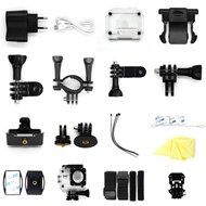 Generic Sports Action Camera Dual-band Wifi Hd 1080p 2.0 Inch 170 Degree Wide Angle Lens 30m Waterproof (Gold) N5