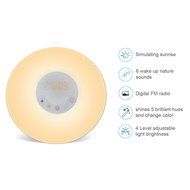 Emperor of Gadgets Sunrise Simulation Natural Sounds Wake-Up Alarm Clock Lamp/ Morning Wake-Up Alarm Light with... N3