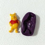 Silicone Mold Winnie The Pooh Mould (37mm) Cake Topper Modeling Chocolate Candy N2