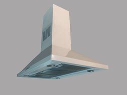 NT AIR Island Range Hood White KA-140-WHT-48 N4