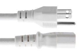 CablesAndKits Standard AC Power Cord, 10A/125V, 18 AWG, 5-15P to C13, (NEMA 5-15P to IEC-60320-C13) 10 ft N4