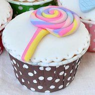 Chunlin 50pcs Paper Cake Cup Cupcake Wrapper Cases Liner Muffin Baking Wedding XMAS Party (Flower) N9