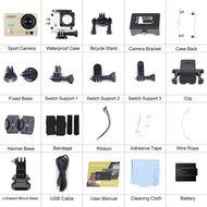 Andoer 2" Ultra-HD LCD 4K 25FPS 1080P 60FPS Wifi Cam FPV Video Output 16MP Action Camera 170&deg;Wide-Angle Lens with... N37