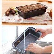 Loaf Pans Rectangle for Baking Bread Non-stick Toast Bread Cake Baking Mold Loaf Tin Steel Bakeware Pan Tray Liner... N5