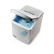 Emerson IM90 Portable Low Noise Highly Efficient Ice Maker - Stores up to 2.2lbs - Silver - (Certified Refurbished) N3