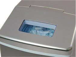 Emerson IM90 Portable Low Noise Highly Efficient Ice Maker - Stores up to 2.2lbs - Silver - (Certified Refurbished) N4