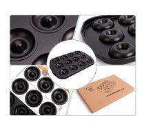 Non-Stick 12-Cup Mini Donut Pan Cookies Mold DIY Cake, 1 Set N7