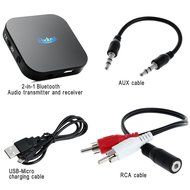 Bluetooth 4.1 Transmitter and Receiver, Rockrok Portable Wireless Adapter/Kit with 3.5mm Stereo Output for Headphone... N5