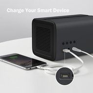 GGMM E3 Wireless WiFi/ Bluetooth Speaker with LED Alarm Clock &amp; Smart USB Charging port, Featuring Airplay, DLNA... N18