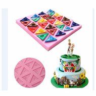 GOOTRADES Letter Flag Bunting Silicone Fondant Mold Cake Decorating Chocolate Mould Baking N3