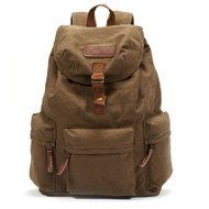 Angelstormy Canvas SLR DSLR Camera Shoulder Bag with Waterproof Rain Cover Backpack For Sony Canon Nikon Olympus...