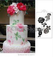 1PCS Rose cake lace stencil cake decorating tools cake mold wedding cake or festival cake decoration (Thanksgiving... N2