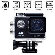 4k 1080P HD Waterproof Wifi Wireless Sports Action Camera with 2 inch LCD Screen- Black