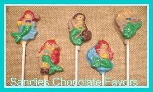 Mermaid Chocolate Candy Lollipop Mold N2