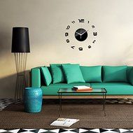 EverTrust(TM) new arrival home decoration acrylic mirror wall clock safe modern design large digital quartz watch... N2