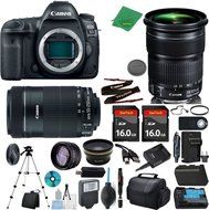 Canon EOS 5D Mark IV Camera + 24-105mm STM + 55-250mm STM + 2pcs 16GB Memory + Case + Reader + Tripod + ZeeTech...