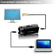 Y-bluesky HDMI 1080p Full HD 24 Mega Pixels Digital Video Camcorder 16X Zoom Camera DV 3.0 TFT LCD Rotation Touchscreen... N2